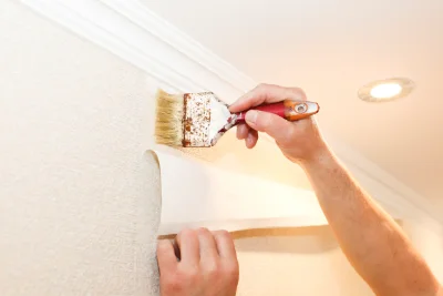 Pose de papier peint à Valencogne — revêtements muraux et toiles de verre